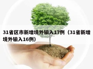 31省区市新增境外输入17例（31省新增境外输入16例）